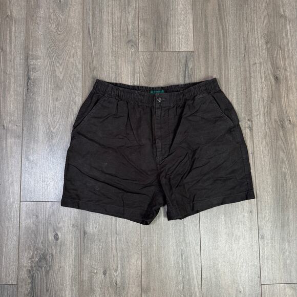 J.Crew 5.5'' Pier Short Men L Dark Gray Cotton-Linen blend Elastic Waist Zip Fly - Picture 3 of 8